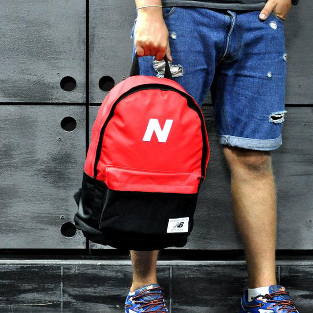 Рюкзак спортивный. Нью бланс, New Balance. Красный с черным
